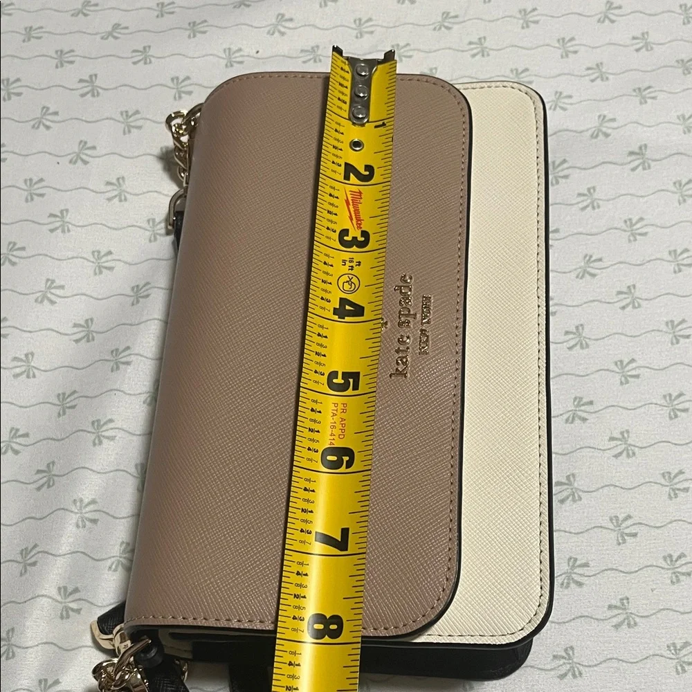 Kate Spade Beige and White Crossbody Bag